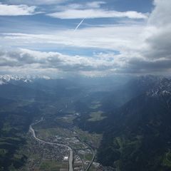 Flugwegposition um 12:50:55: Aufgenommen in der Nähe von Gemeinde Alpbach, 6236, Österreich in 2522 Meter